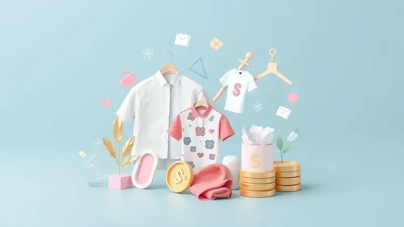 Ilustração 3D conceitual representando o retorno sobre investimento e sucesso no setor de impressão.