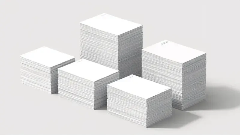 Ilustração conceitual demonstrando técnicas corretas de armazenamento de papel para impressão