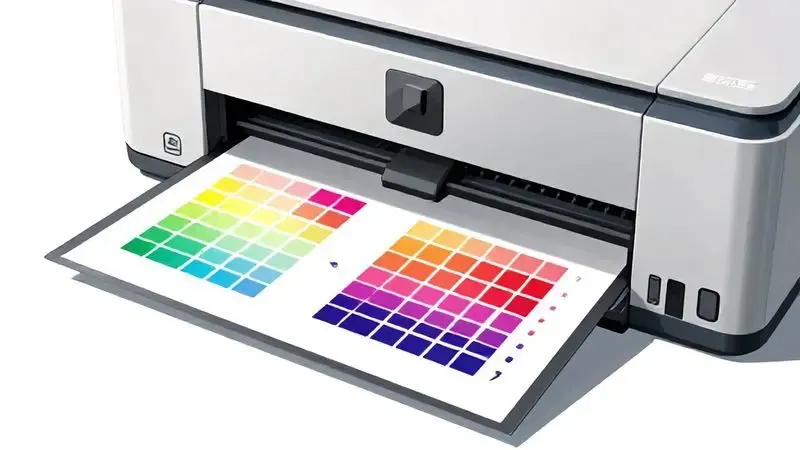 Ilustração conceitual das diferenças técnicas entre calibração de cores e alinhamento mecânico