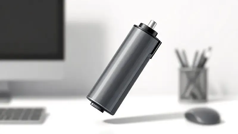 Representação ilustrativa de um cartucho de impressora genérico em ambiente moderno de trabalho