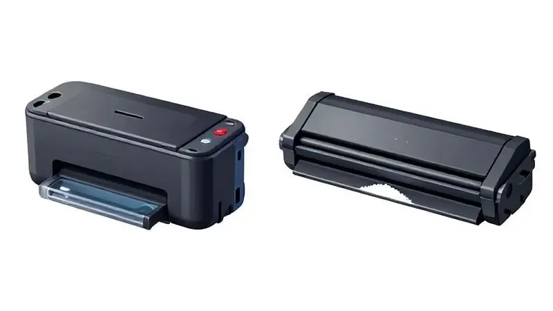 Comparação ilustrativa entre cartucho de tinta líquida e cartucho de toner em powder