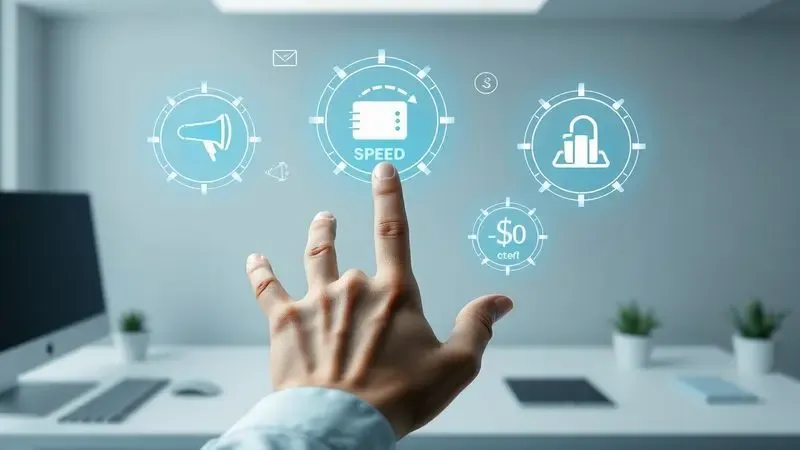 Representação gráfica de critérios de escolha para impressoras incluindo conectividade e economia.