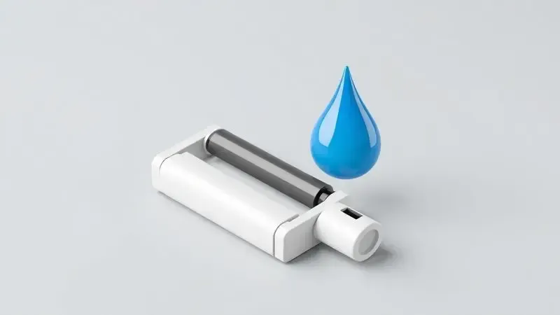 Renderização 3D artística mostrando componentes internos de uma impressora para representar dicas de manutenção e cuidado.