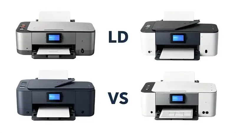 Comparação conceitual entre diferentes modelos de impressora Epson