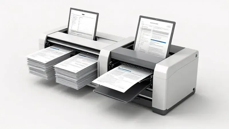 Configuração conceitual para digitalização em massa com técnicas profissionais