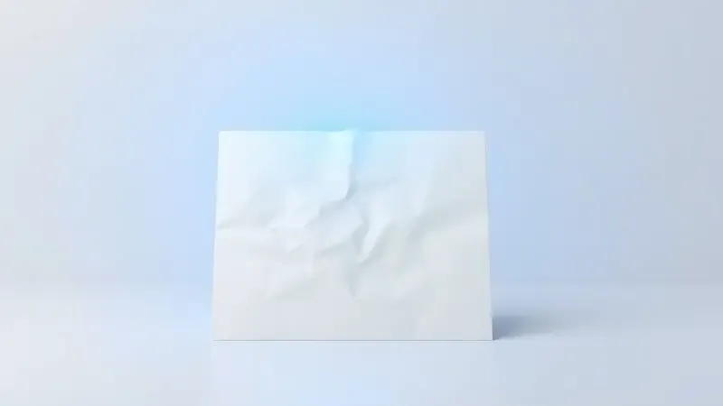 Ilustração de um papel desalinhado sendo atingido por um feixe de luz de scanner, simbolizando falhas no processo.