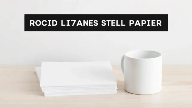 Papel Transfer Laser Rígido: Guia com 6 Tipos e Opções para 2026
