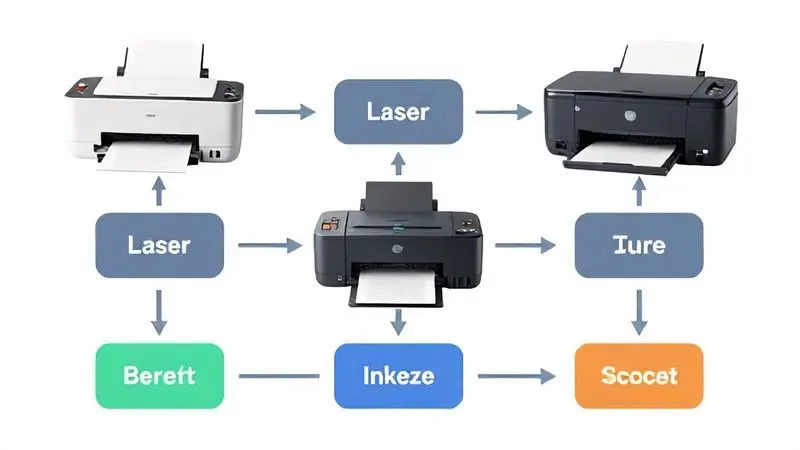 Guia visual passo a passo para decisão entre laser e jato de tinta