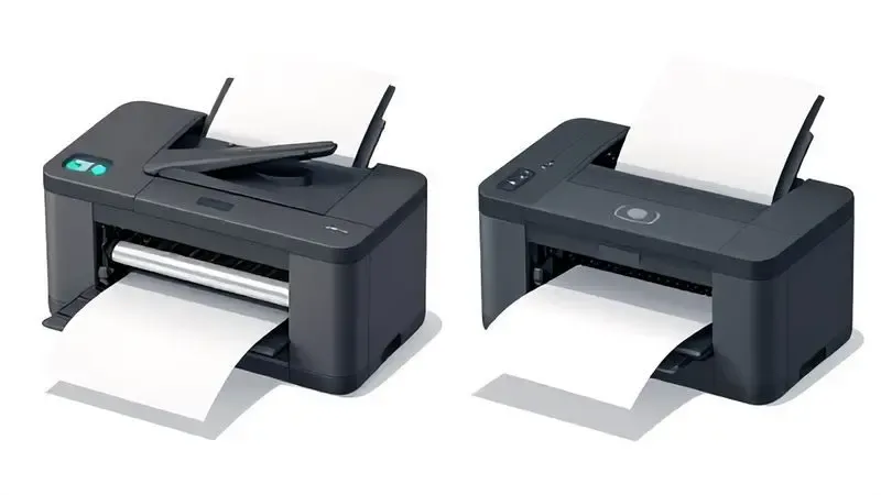 Comparação visual entre impressão duplex automática e métodos manual