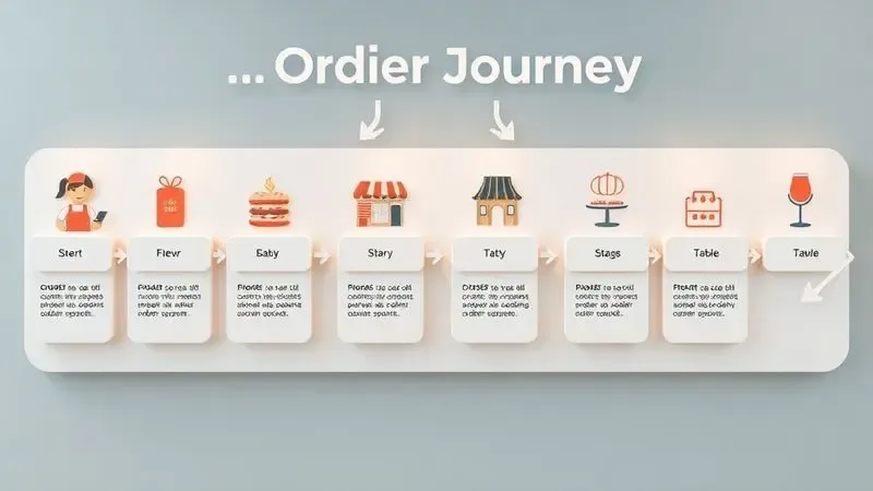 Jornada completa do pedido desde cliente até mesa no restaurante