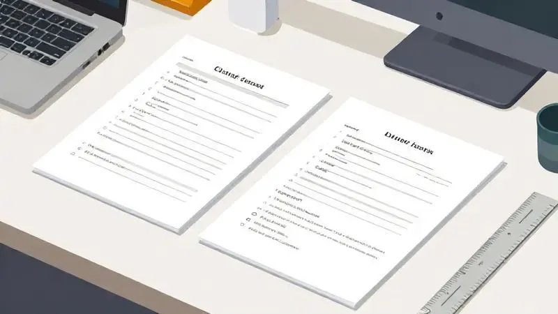 Ilustração de ambiente de trabalho organizado com documentos preparados para digitalização