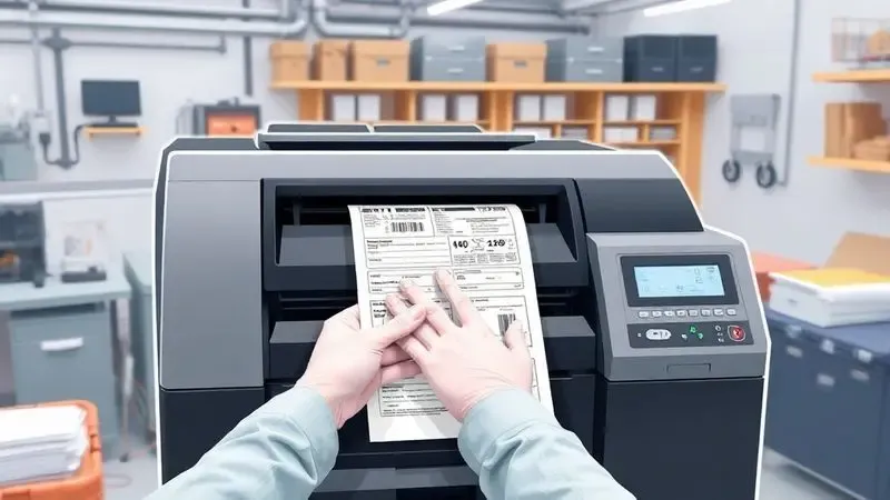 Verificações essenciais antes da calibração de impressora industrial incluindo tipo de mídia e posição do ribbon