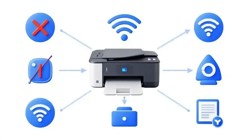 Soluções conceituais para problemas comuns de conexão Wi-Fi da impressora
