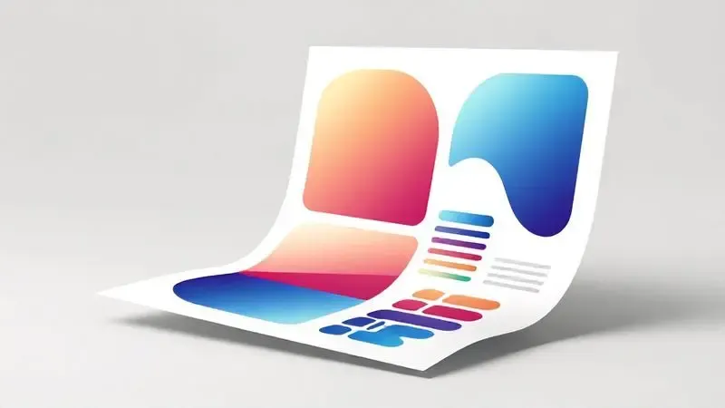 Ilustração conceitual do processo de preparação de projetos gráficos para impressão