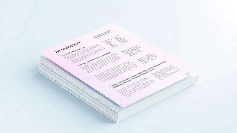 Ilustração 3D de documentos com cores vibrantes e textos nítidos, representando a alta qualidade de impressão de uma impressora moderna.