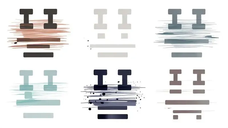 Imagem ilustrativa dos sinais de cabeça de impressão entupida com padrões de teste de impressão com falhas