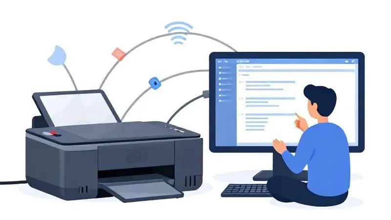 Troubleshooting de problemas de conexão e status offline de impressora no Windows