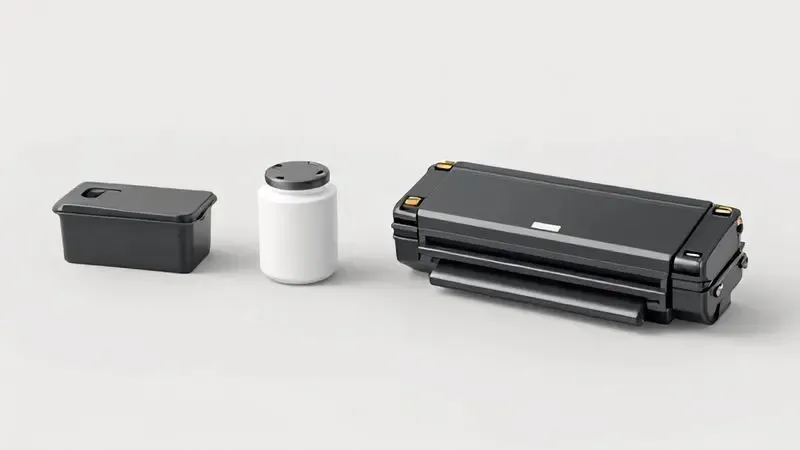 Ilustração conceitual comparando cartuchos inkjet versus toner - diferenças visuais